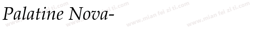 Palatine Nova字体转换